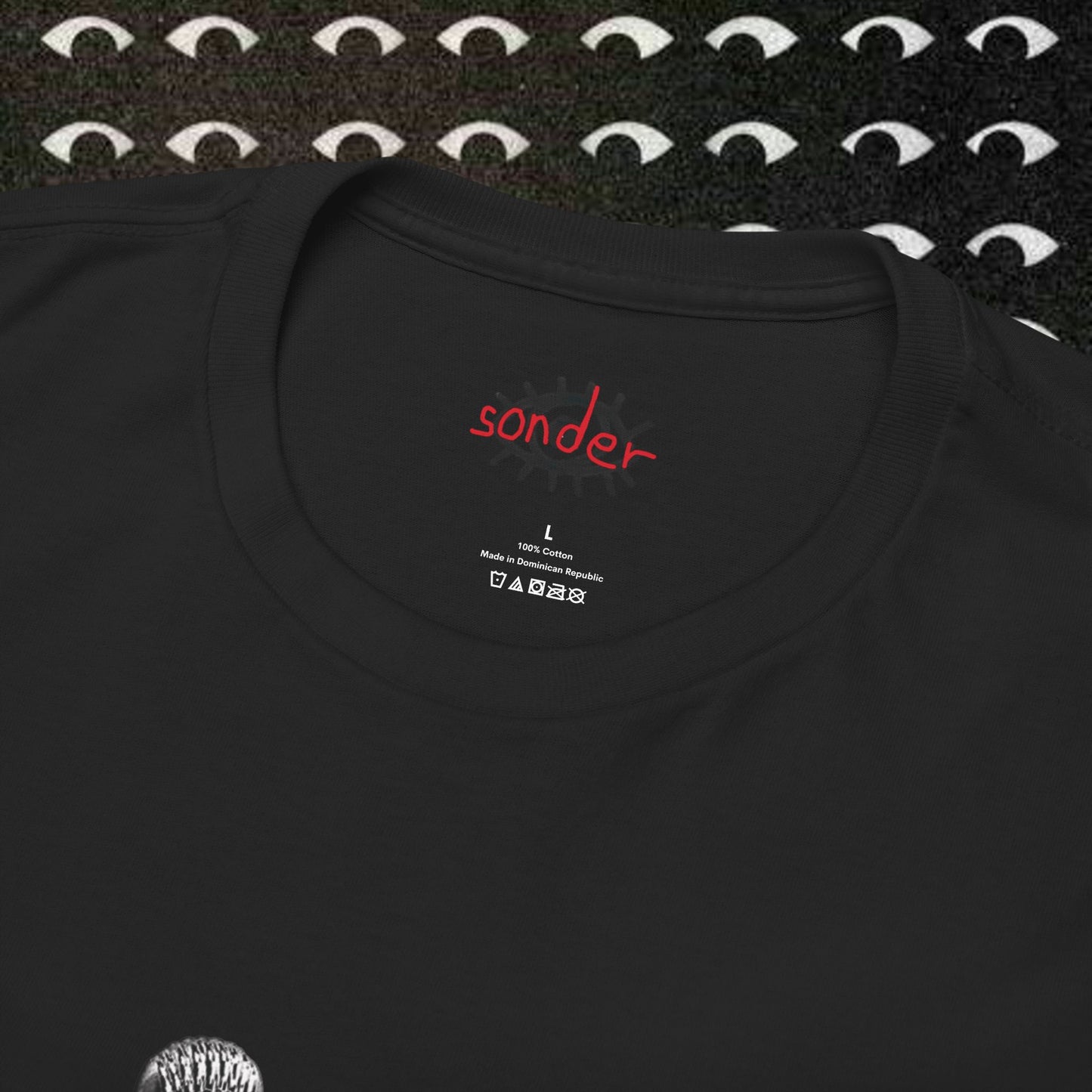 curved clock heavy t-shirt